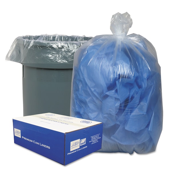 Classic Clear 33 gal Trash Bags, 33 in x 39 in, Medium-Duty, 0.63 mil, Clear, 250 PK WEBBC40 - main